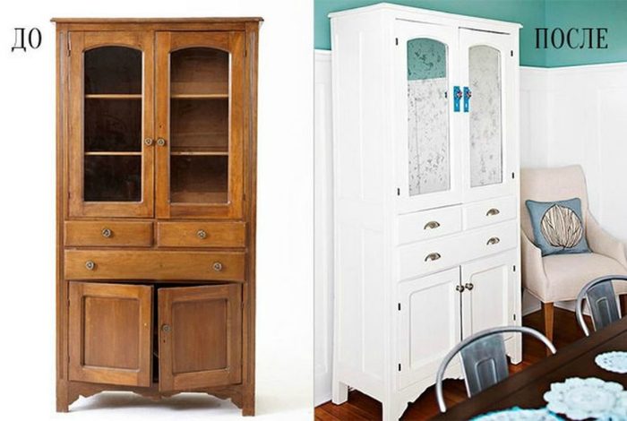 Как обновить старый шкаф своими руками? Способы реставрации и примеры переделки, 82 фото до и после