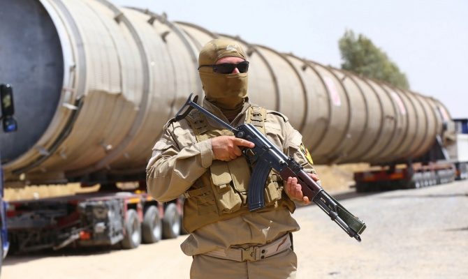 Иракские курды назвали своими показанные Минобороны нефтевозы ИГИЛ
