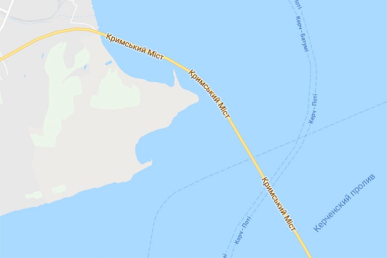 Крымский мост на картах Google назвали по-украински