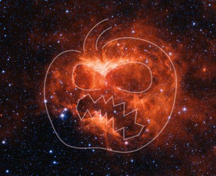На краю галактики обнаружен жуткий символ Хеллоуина