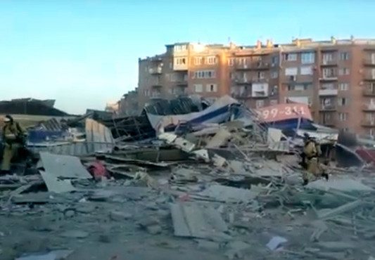 Во Владикавказе взрывом разрушено здание супермаркета «Магнит»