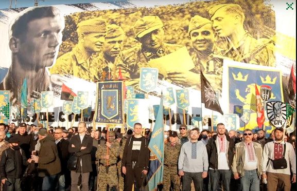 Участники марша в Киеве, посвящённого дивизии СС «Галичина», пообещали «воевать в Москве»