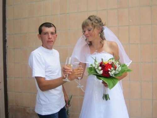 Прикольные свадебные фотографии!