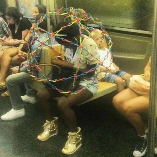 Прикольные чудаки из метро