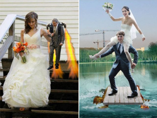 Свадебный фотошоп - бессмысленный и беспощадный