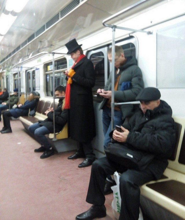 Смешные и странные пассажиры метро