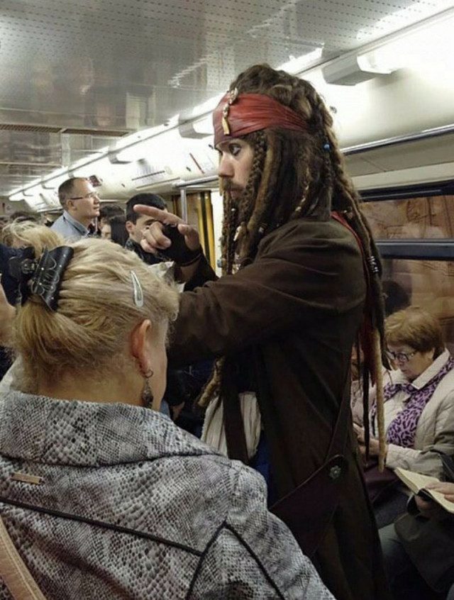 Необычные пассажиры метро