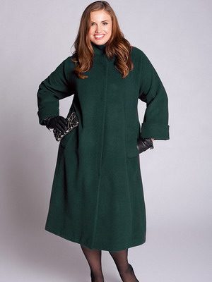 Модные пальто для полных красавиц в 2015 году