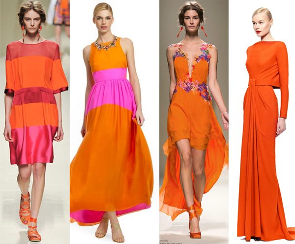 Цвет счастья, или с чем носить оранжевое платье