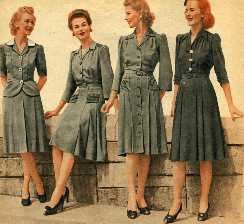 Мода и история прически 1940-х годов