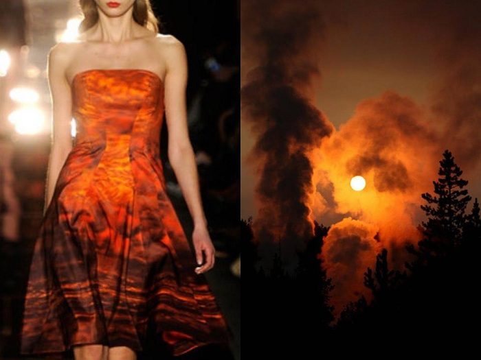 Впечатляющие параллели между дизайном платьев и изумительными пейзажами