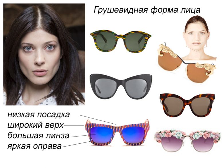 Как выбрать солнцезащитные очки по форме лица