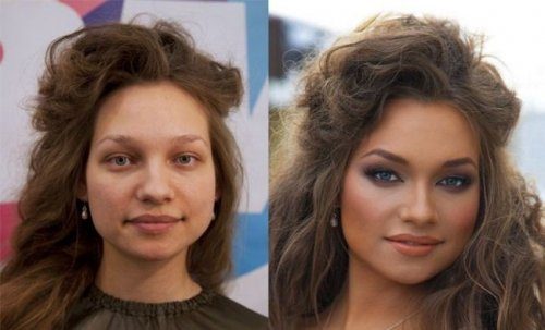 Как макияж меняет человека
