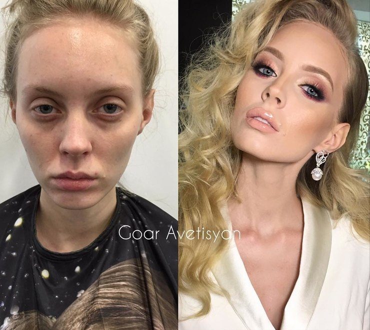 Доказательства того, что макияж может сотворить чудо с любой женщиной