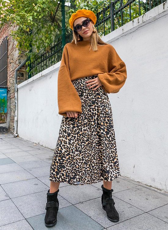 Как и с чем носить леопардовую юбку
