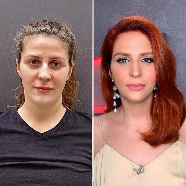 Стилист с помощью макияжа и причёски меняет девушек до неузнаваемости