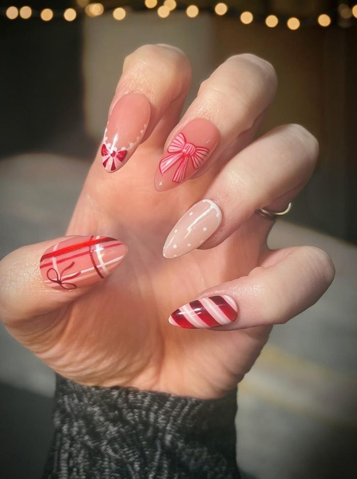 Классные идеи новогоднего маникюра