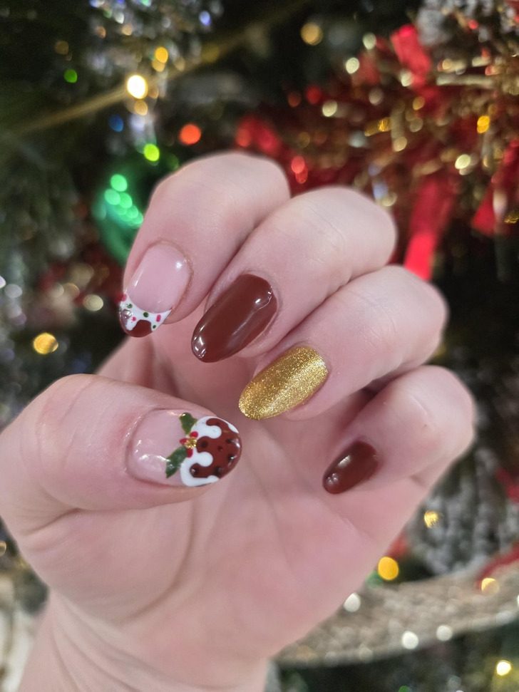 Классные идеи новогоднего маникюра