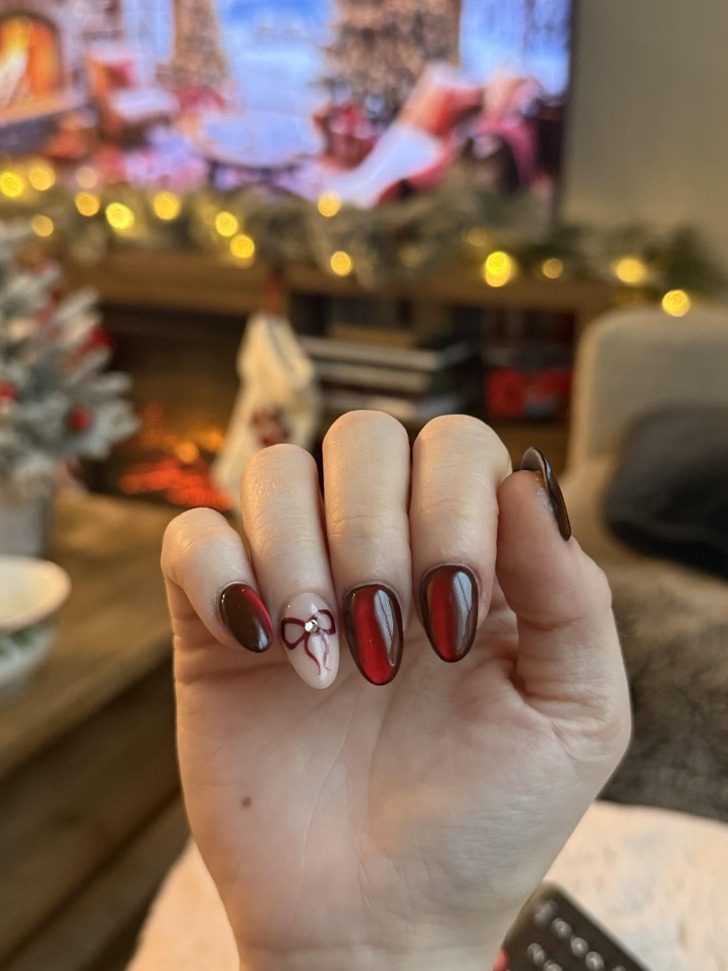 Классные идеи новогоднего маникюра