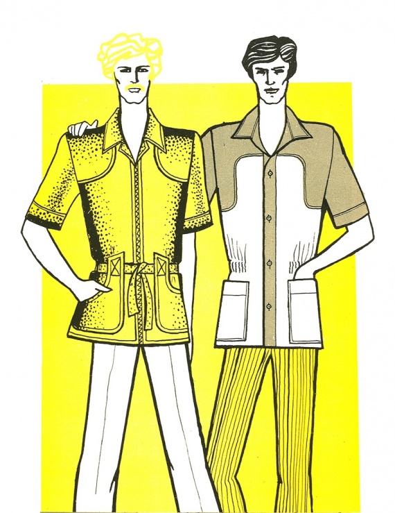 Мода 80х рисунок