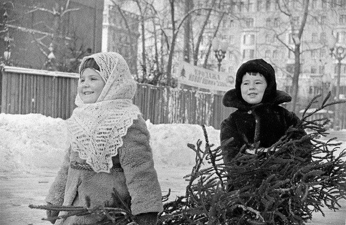 Советские новогодние фотографии