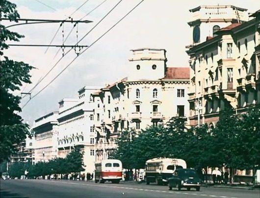 Минск 1953 года в цвете