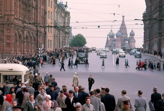 Советская Москва в цвете