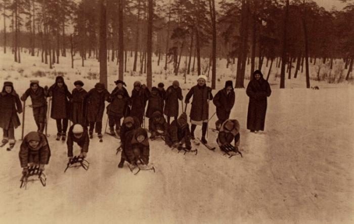 Зимние каникулы советских школьников