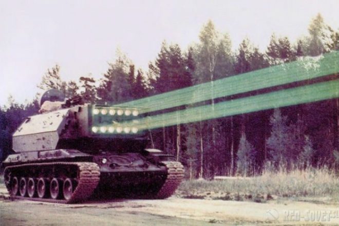 Советский лазерный танк - секретное оружие против НАТО