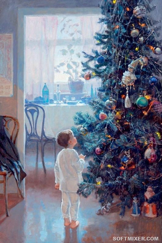 Картины художников, наполненные волшебством советского Нового года