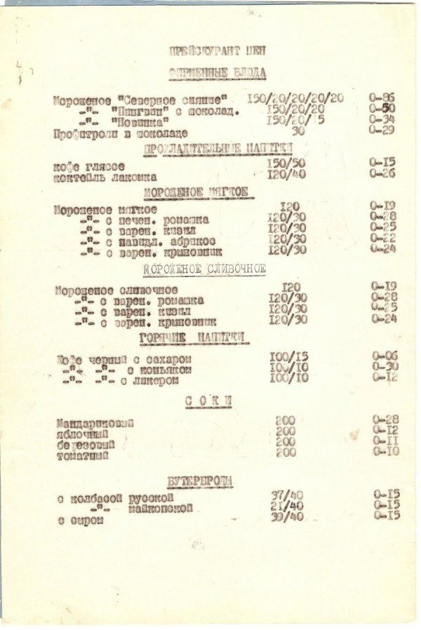 Что входило в меню популярных советских ресторанов и кафе?