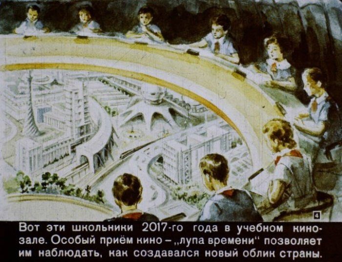 Советский диафильм про будущее «В 2017 году»