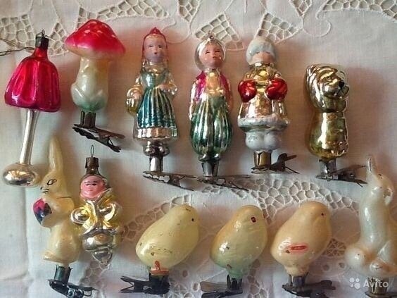 Ёлочные игрушки из СССР