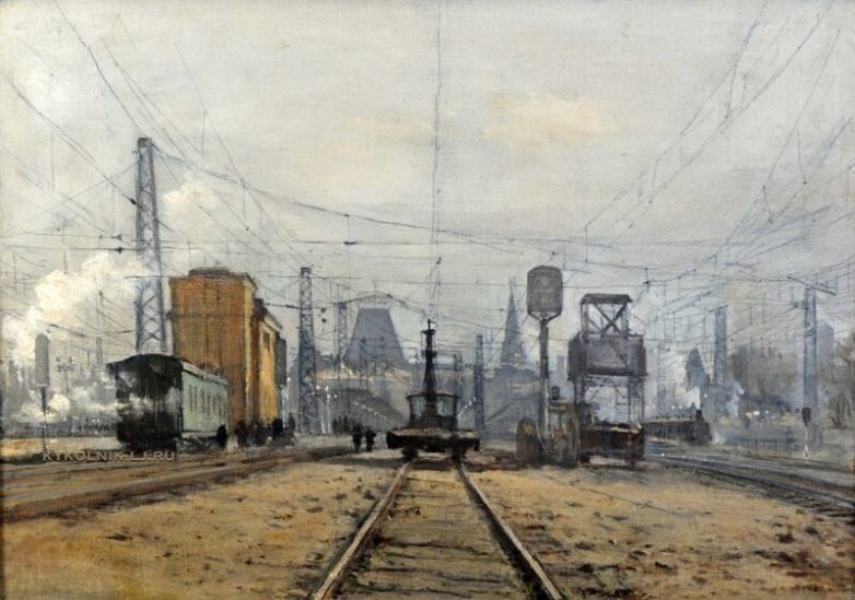 Поезда СССР на картинах советских художников