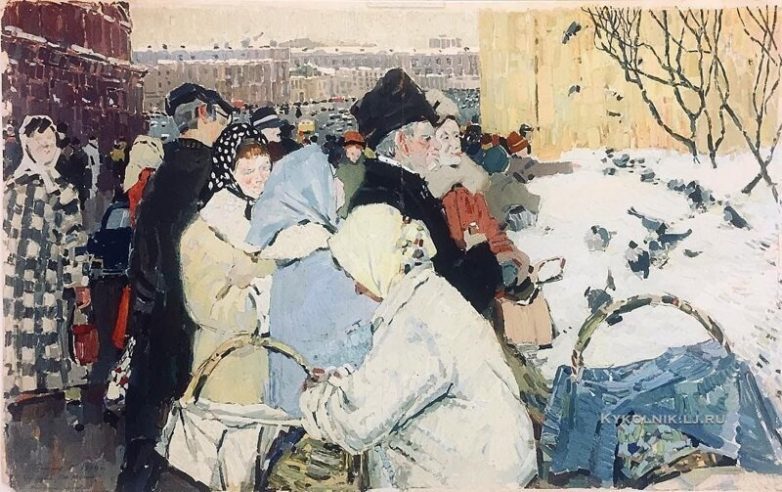 Города и сёла на картинах советских художников