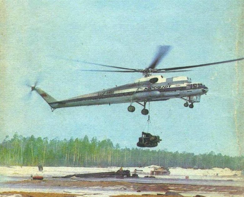Что внутри у вертолёта-крана Ми-10K?