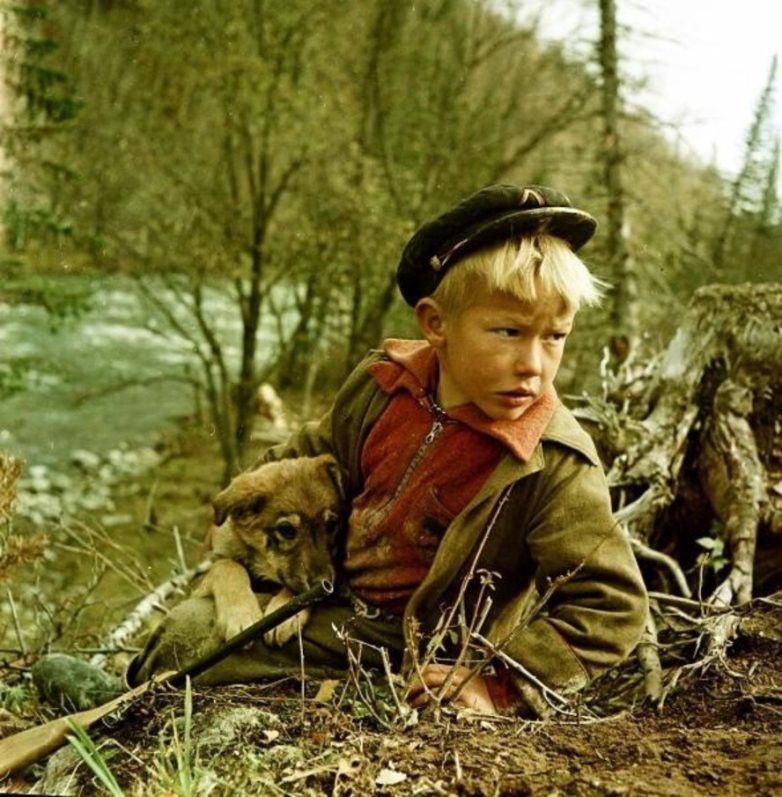 Осенние портреты советских людей