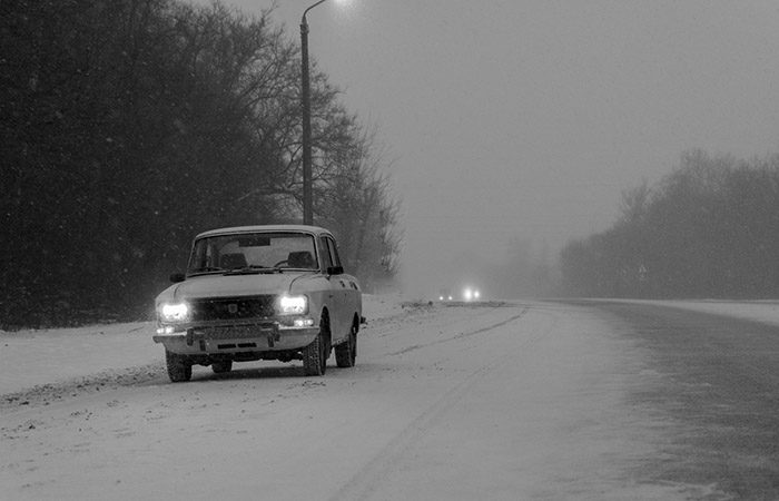 Какими были зимние дороги в СССР