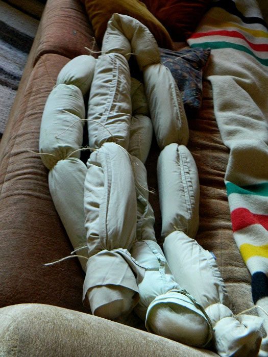 Одеяло, связанное спицами размера XXL