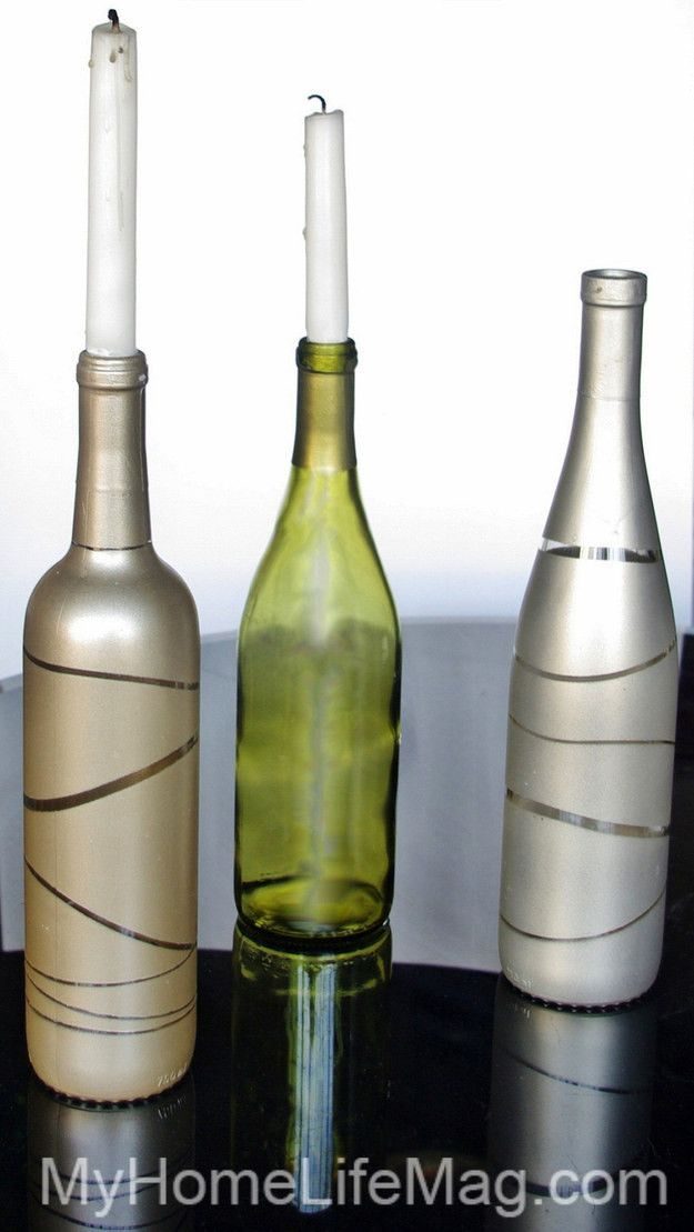 Идеи применения пустой винной бутылки