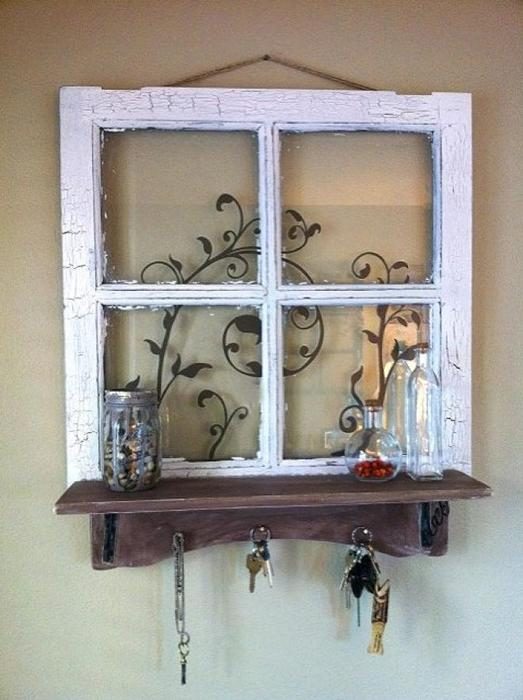 Идеи превращения старого окна в произведение искусства