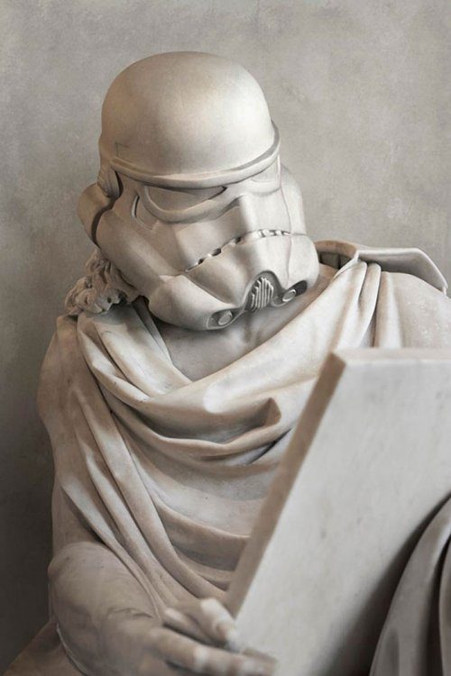 Персонажи из &quot;Звёздных войн&quot; в виде греческих скульптур