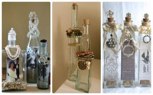 Креативные и оригинальные предметы из стеклянных бутылок