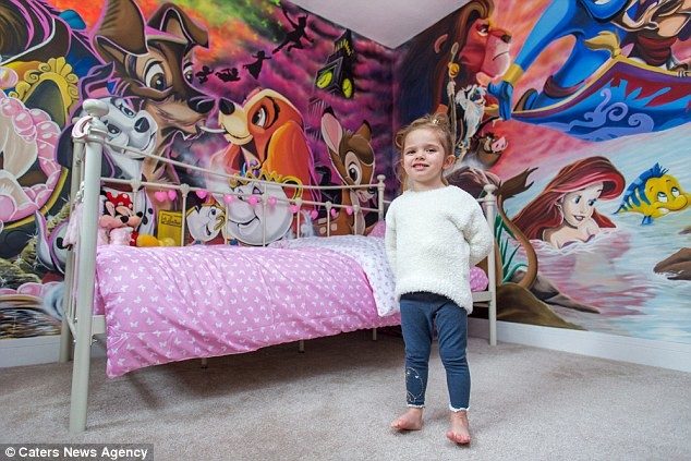 Папа превратил комнату дочери в настоящую сказку Диснея