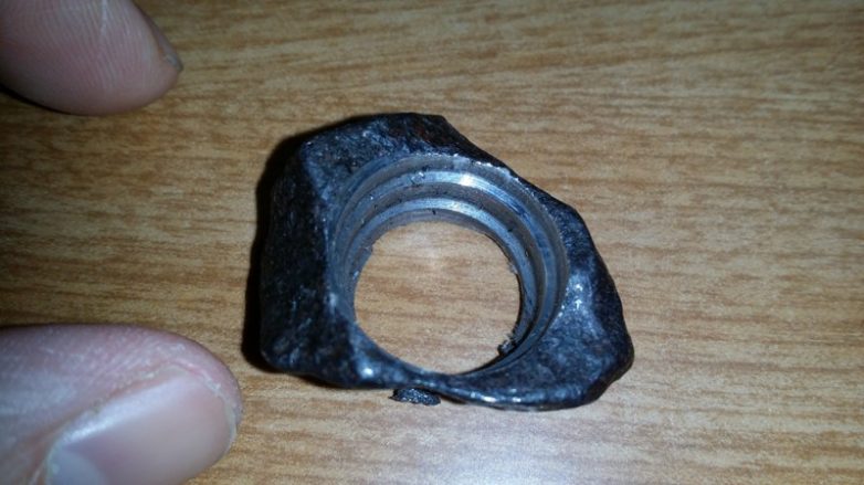 Кольцо из куска метеорита