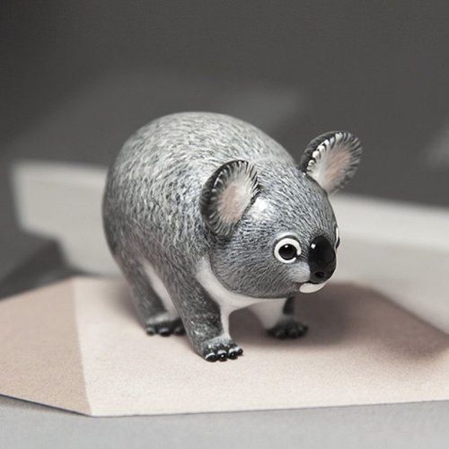 Мини-скульптуры животных из полимерной глины