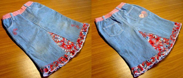 Как из старых джинсов сделать юбку
