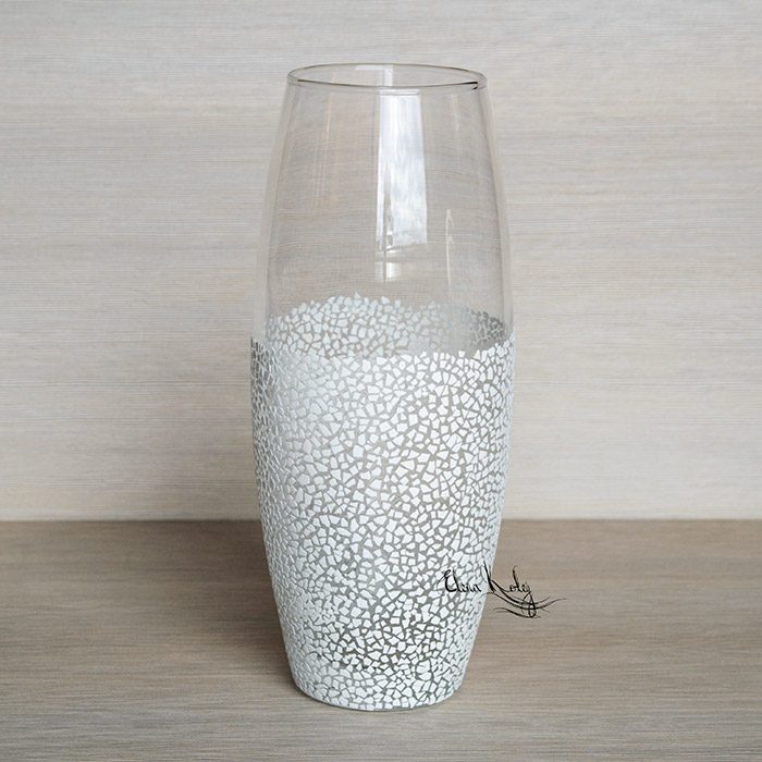Декорируем стеклянную вазу