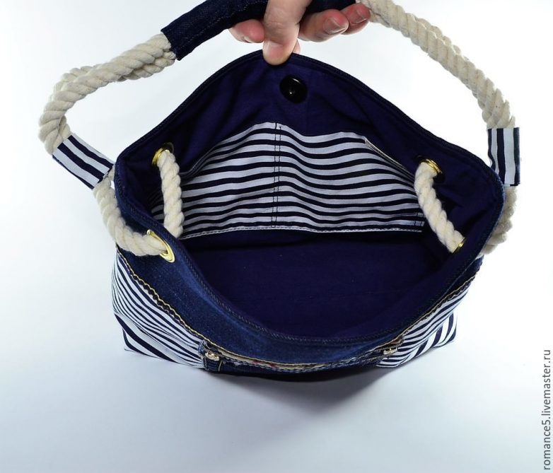 Летняя сумка в морском стиле