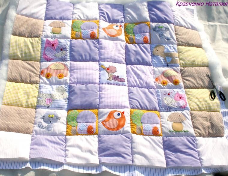 Детское развивающее одеяло-панно